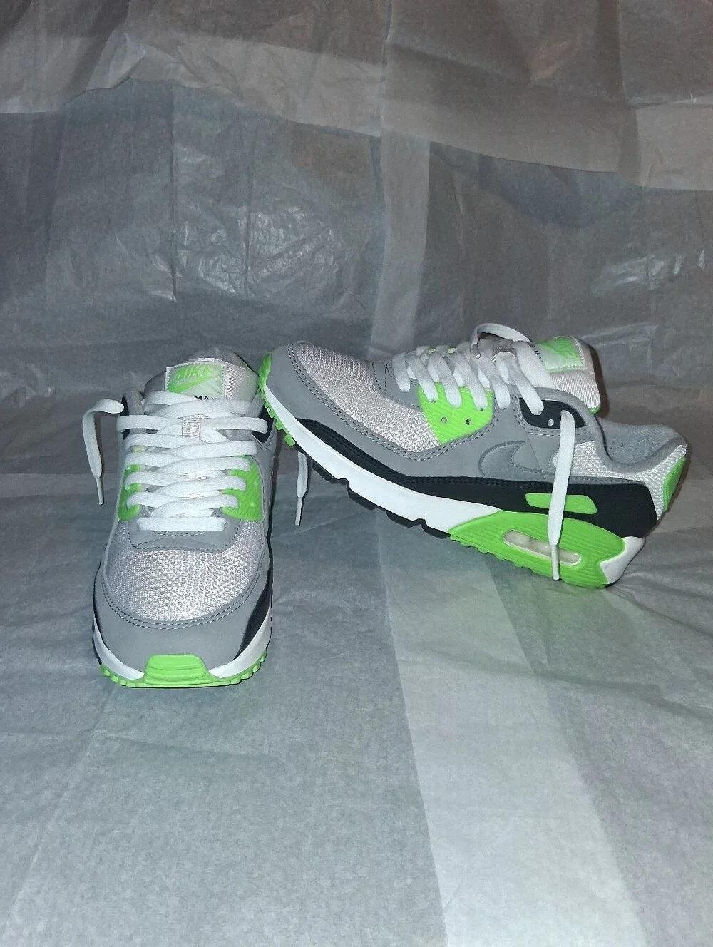 Nike Air Max 90 Retro Lime Recraft Sneakers , Men 8 = Women 9.5